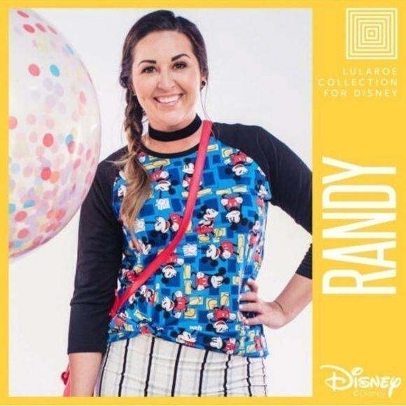 LuLaRoe XL Disney Randy Unisex Tee • Kermit the Frog • Raglan 3/4 Sleeves NWT - Picture 14 of 15